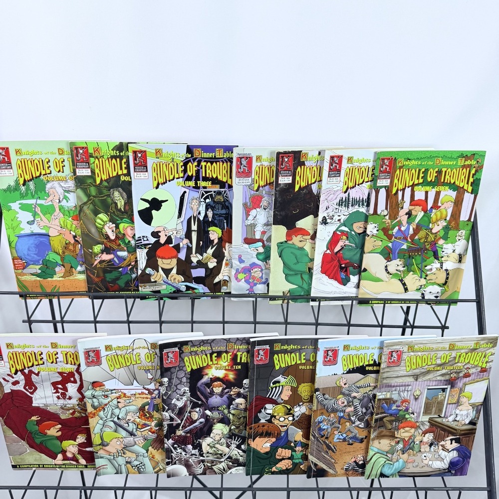 Knights Of The Dinner Table Bundle of Trouble Volume 1-13 lot Kenzer And Company